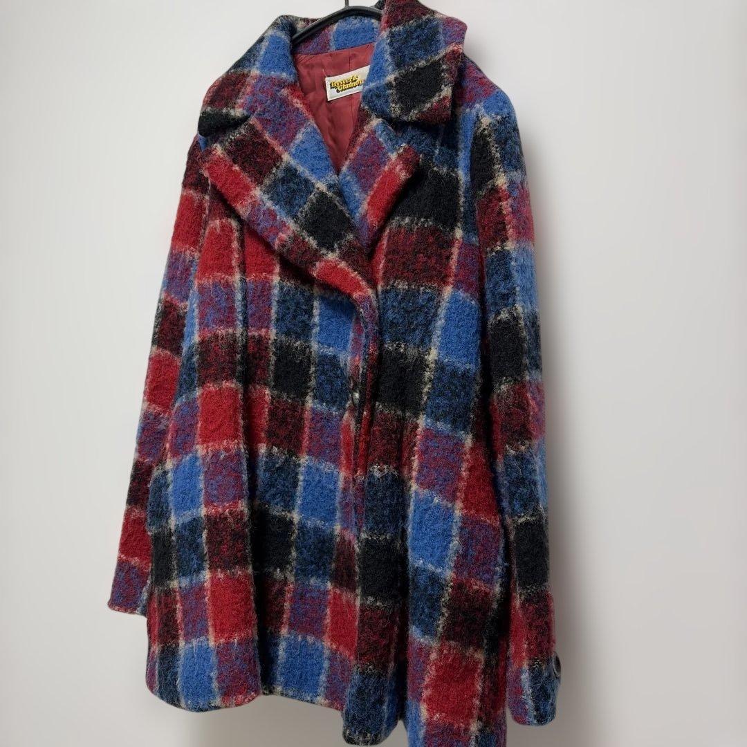 貴重！HYSTERIC GLAMOUR Aライン　チェック　ウールコート　日本製