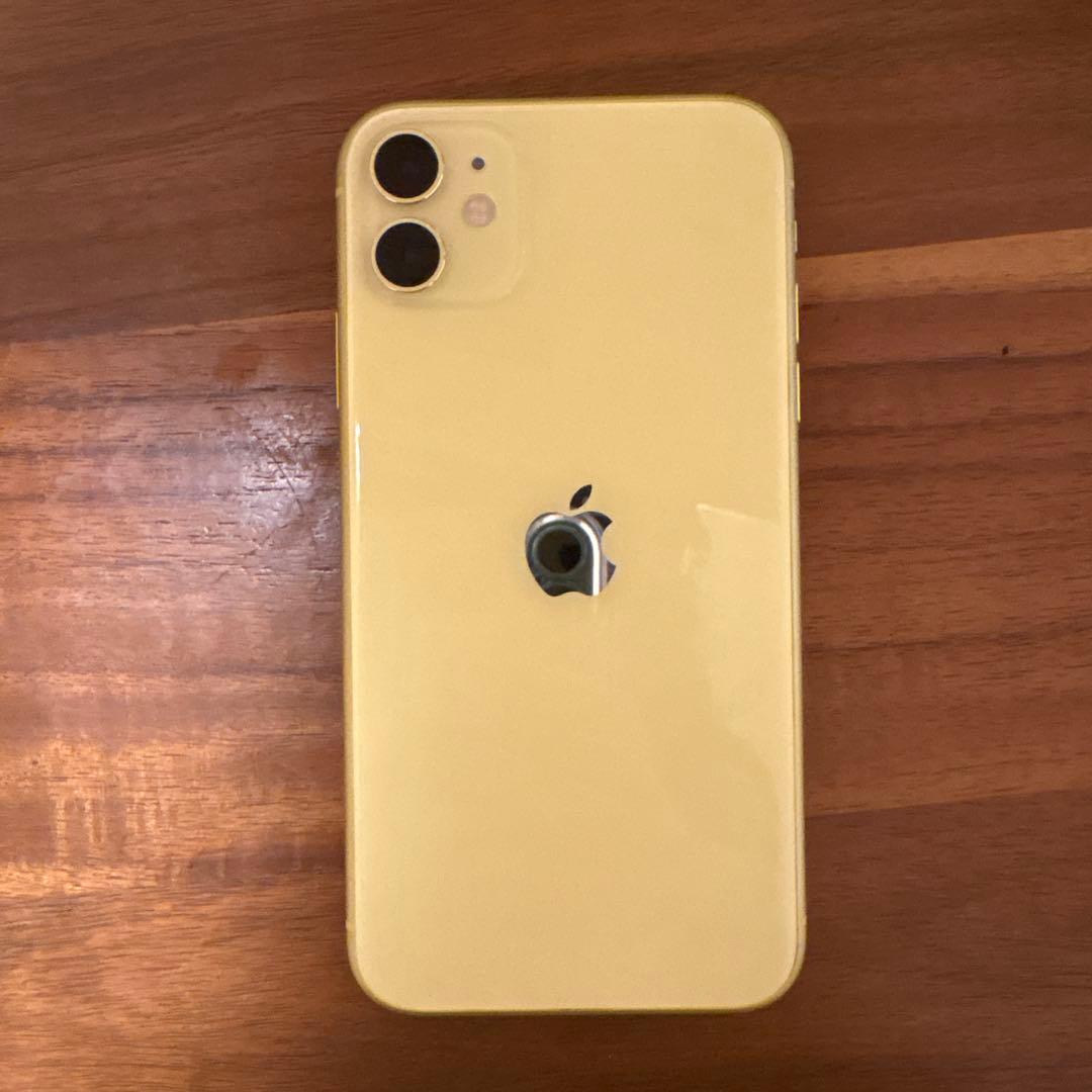 美品　Apple iPhone 11 イエロー　128gb 箱充電器あり