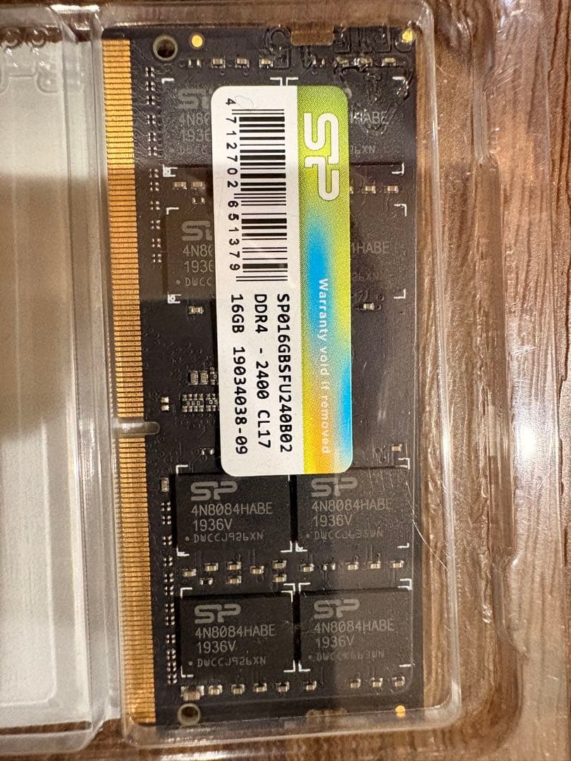 SP DDR4 2400MHz 16GB メモリ