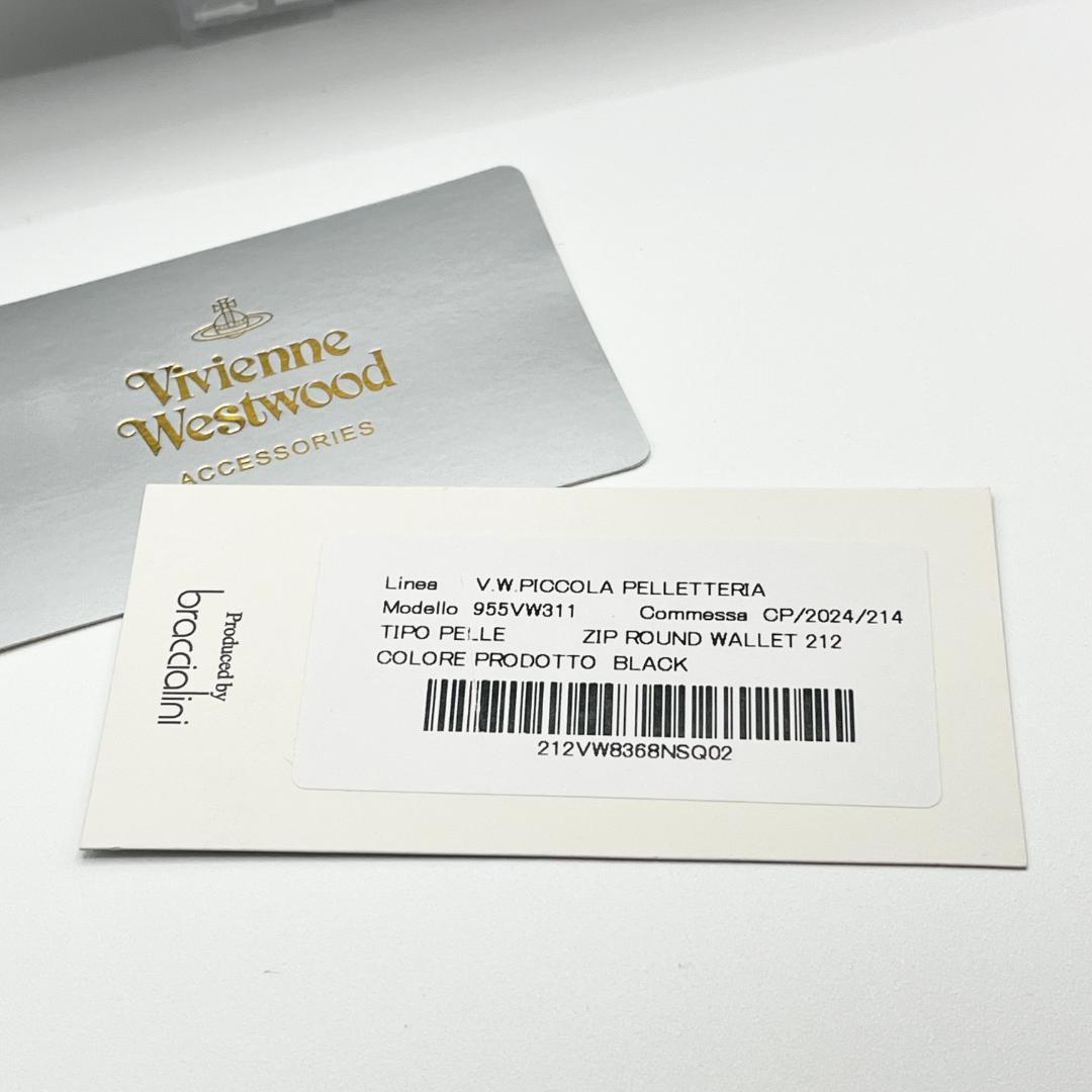 特価 未使用 Vivienne Westwood 長財布 大人気 型押し 黒