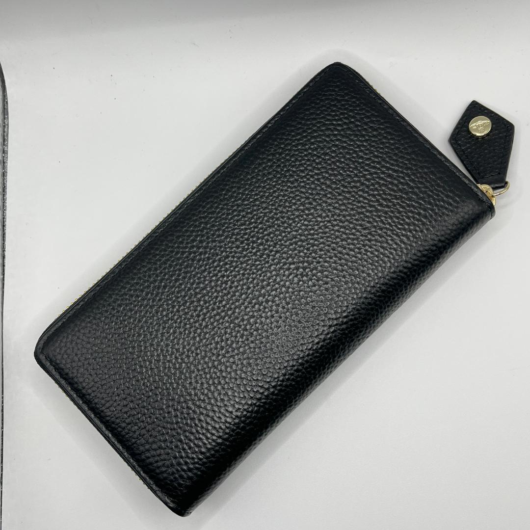 特価 未使用 Vivienne Westwood 長財布 大人気 型押し 黒