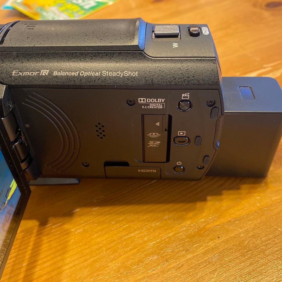 【ジャンク】Exmor R ビデオカメラ バッテリー付き