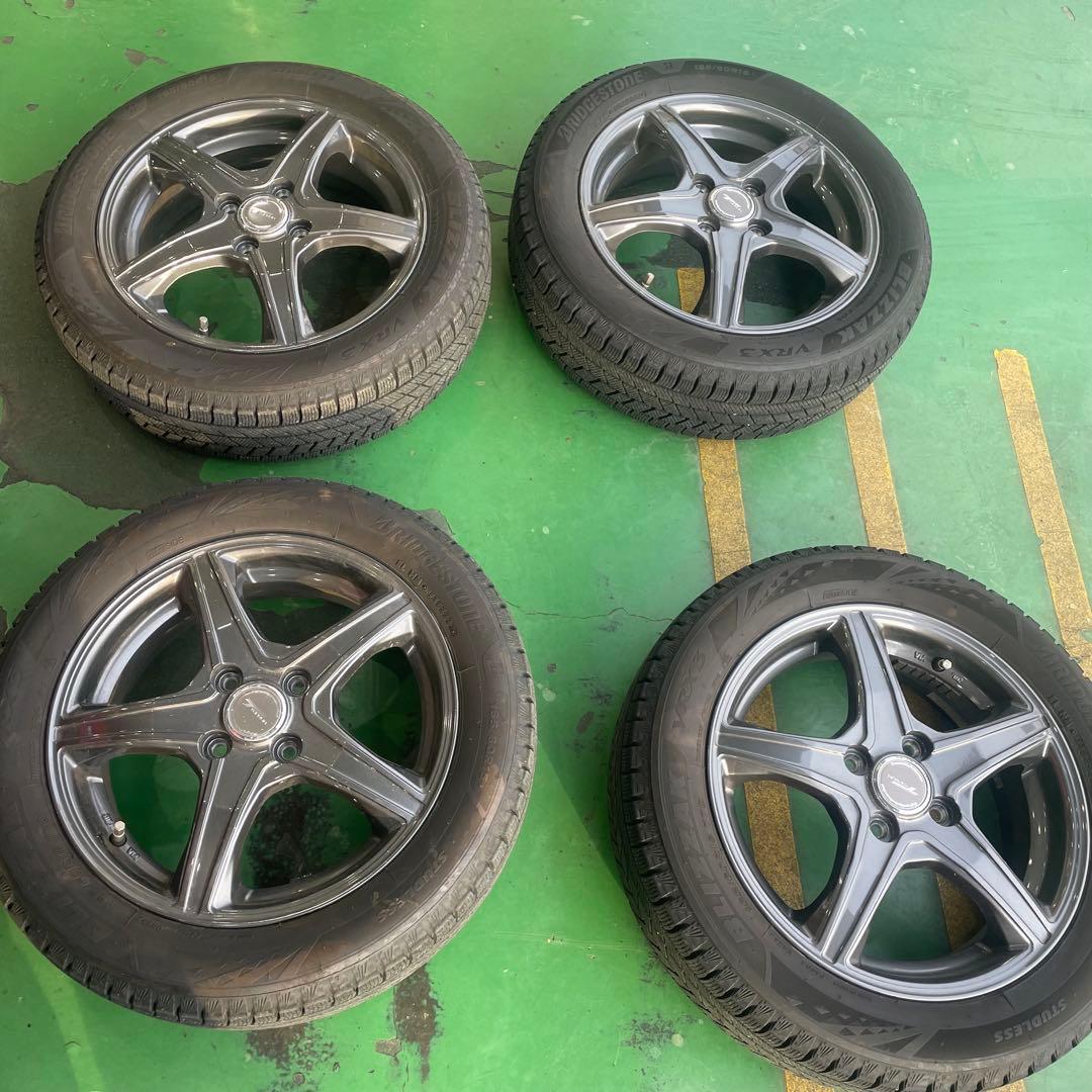 冬タイヤ　ハスラー　15インチ ホイールセット brizzak VRX3