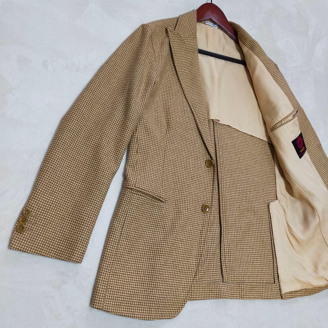 美品　イタリア製　Y.Akamine　千鳥格子柄　テーラードジャケット