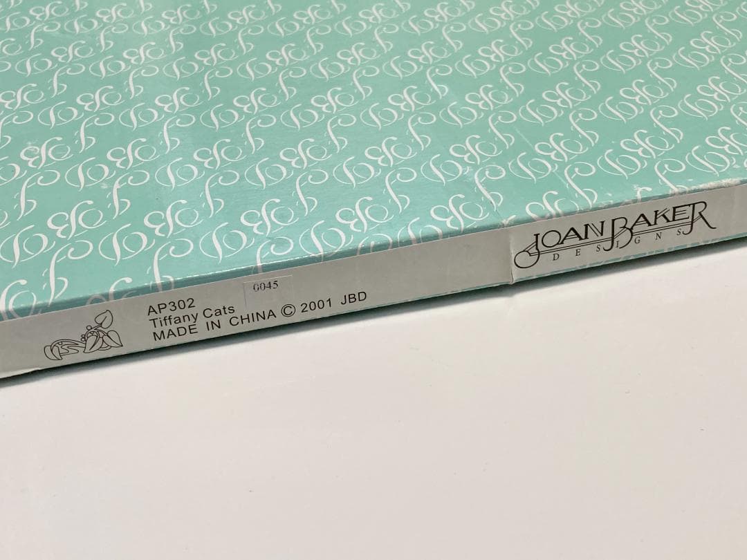 2001年 大判 ティファニー キャット ジョン・ベーカー ステンドグラス 猫