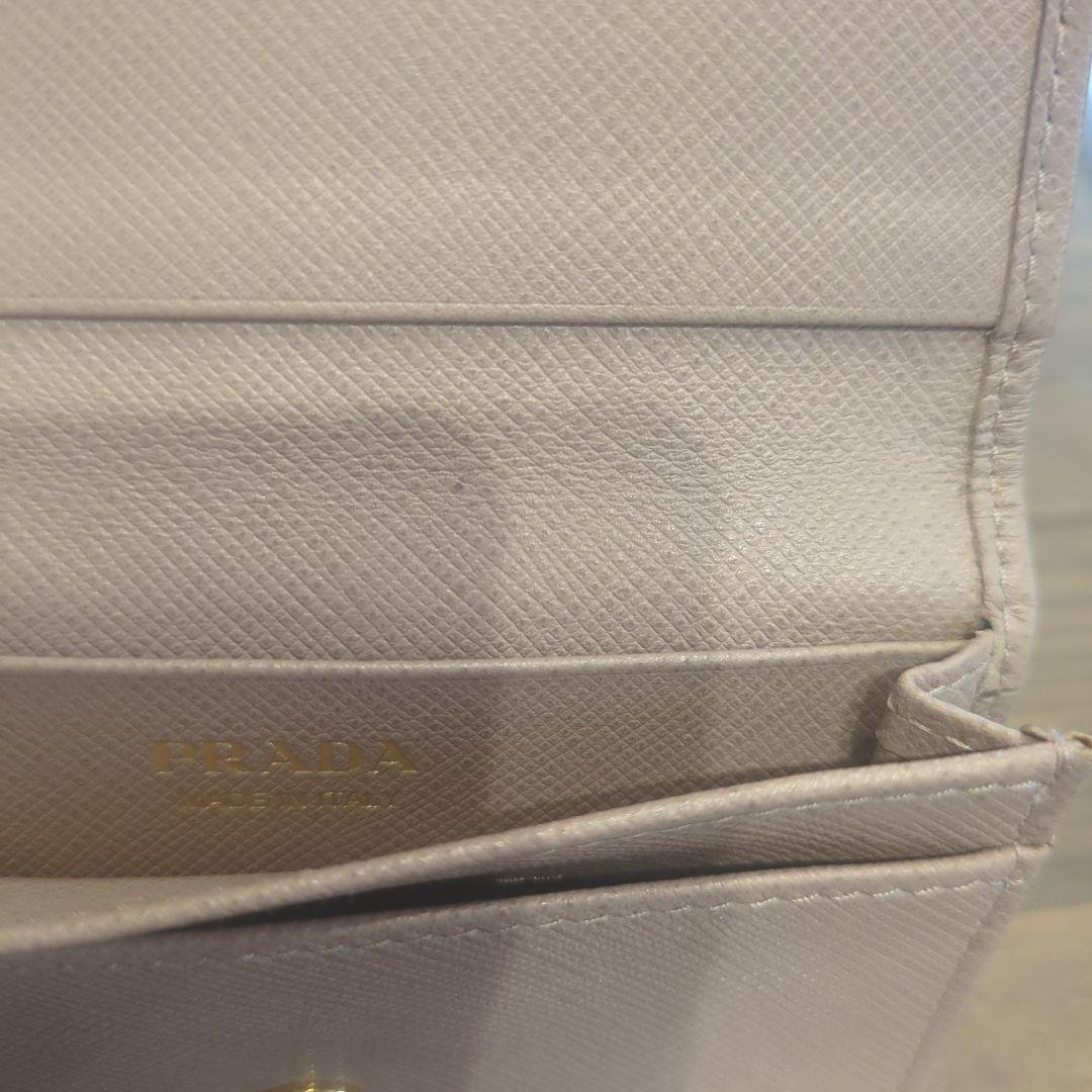 PRADA ピンクベージュ 名刺入れ