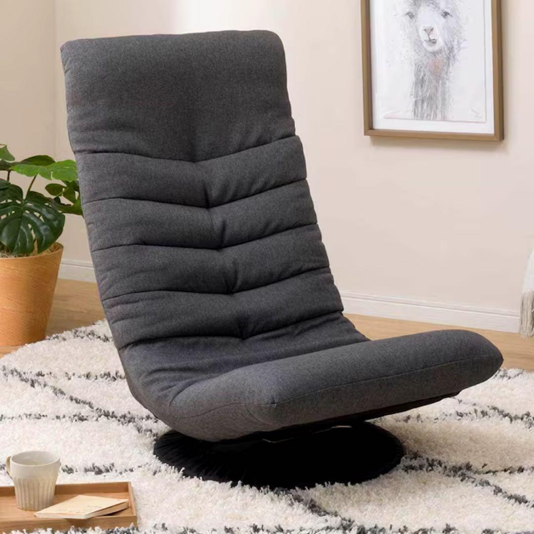 送料込 完成品 美品 nクレシエ ニトリ グレー 回転座椅子