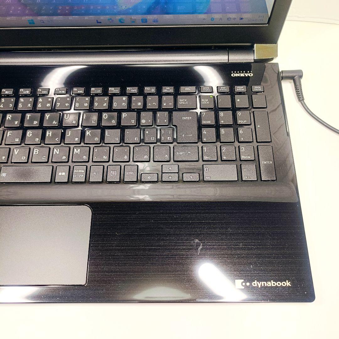 超大容量1TB‼️YouTube✨薄型✨カメラ付黒ブラックノートパソコン✨設定済