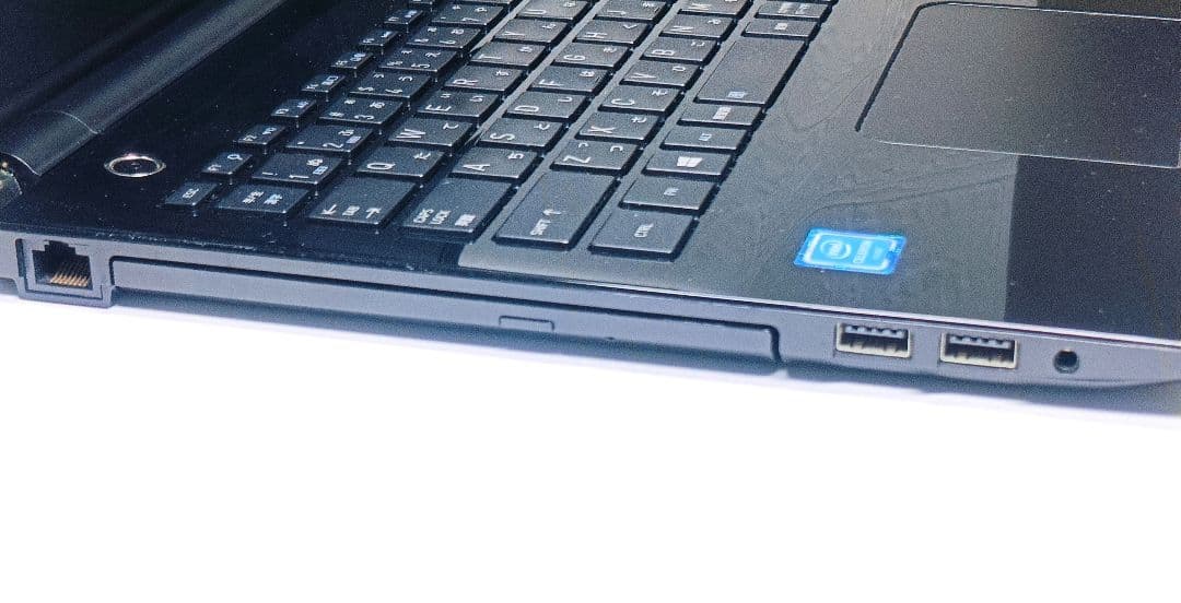 超大容量1TB‼️YouTube✨薄型✨カメラ付黒ブラックノートパソコン✨設定済