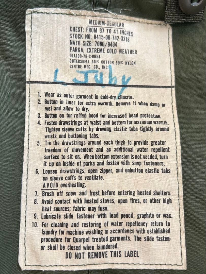 70s M-65 フィッシュテール ライナー付 野村訓一 野口強 ヴィンテージ