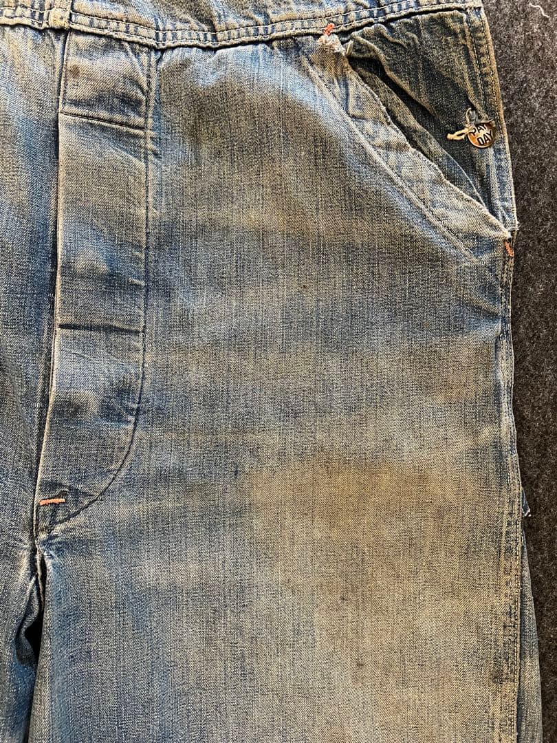 40's -50's-PAY DAY デニムオーバーオール