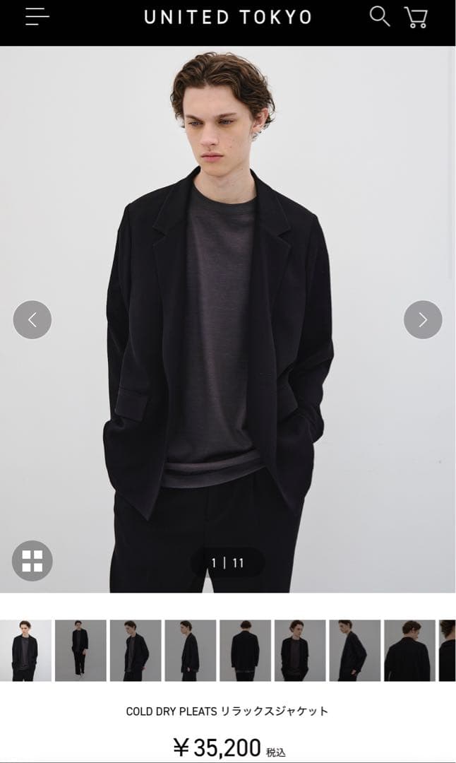 UNITED TOKYO COLD DRY PLEATS ジャケット　パンツ