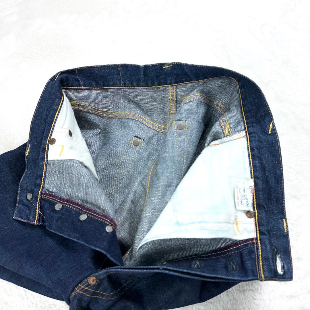 【美品】エヴィス エビス 大黒 ビッグカモメ ハーフパンツ デニム ジーンズ
