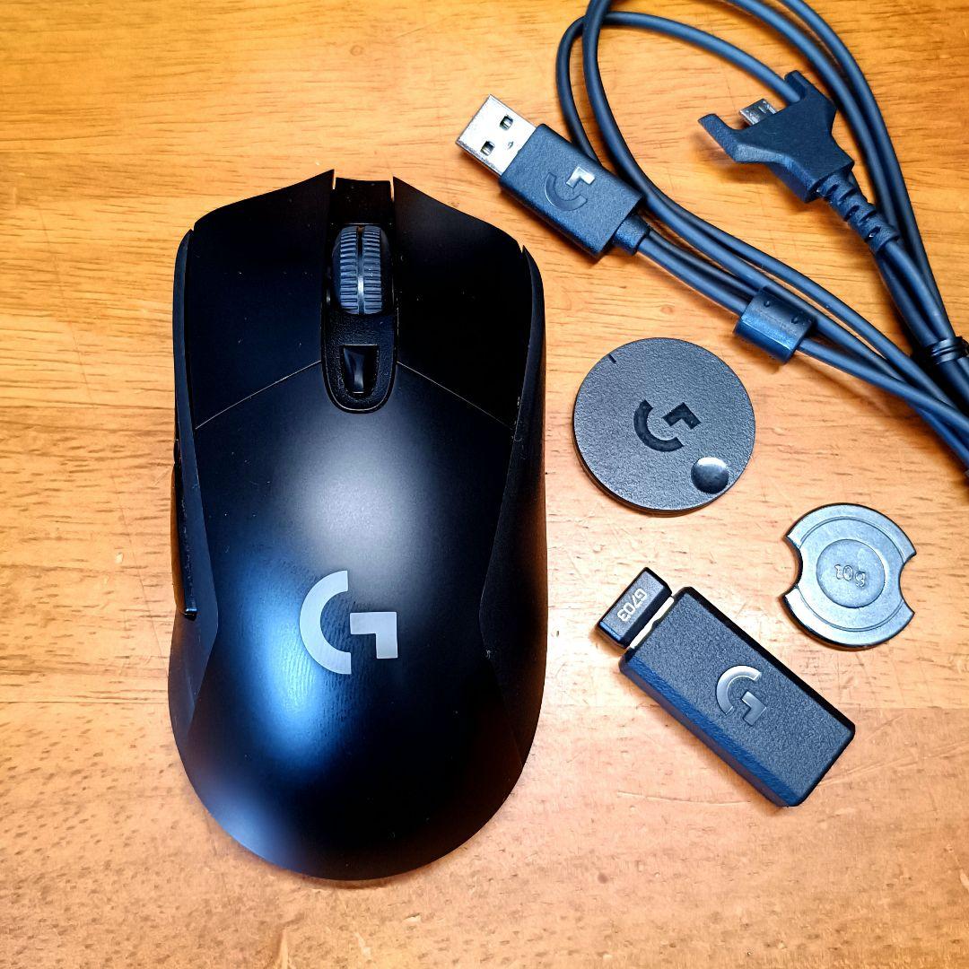 Logicool G PROキーボード(青軸）G703h ワイヤレスマウスセット