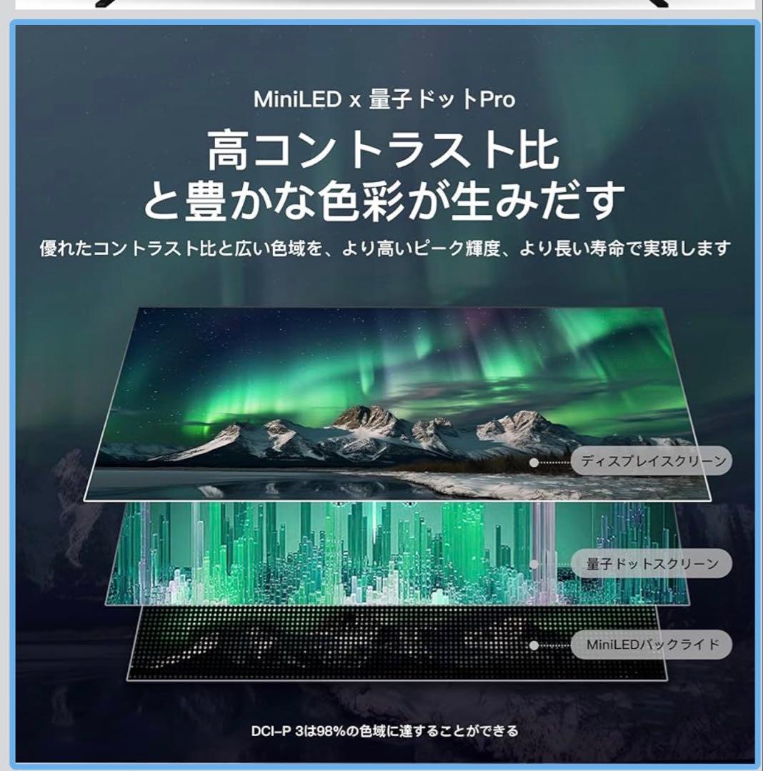 【新品未開封】FPD チューナーレス 4K 50型 Mini LED