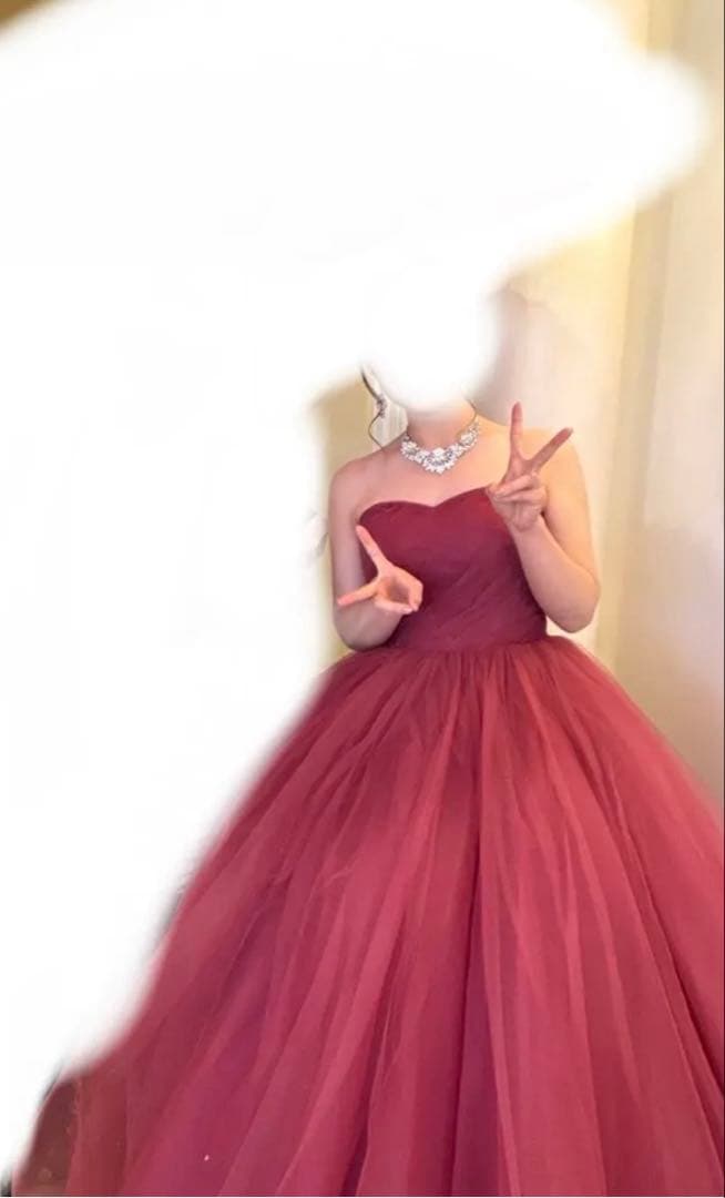 YNS Wedding カラードレス　パニエ付き　SL22917-SL1