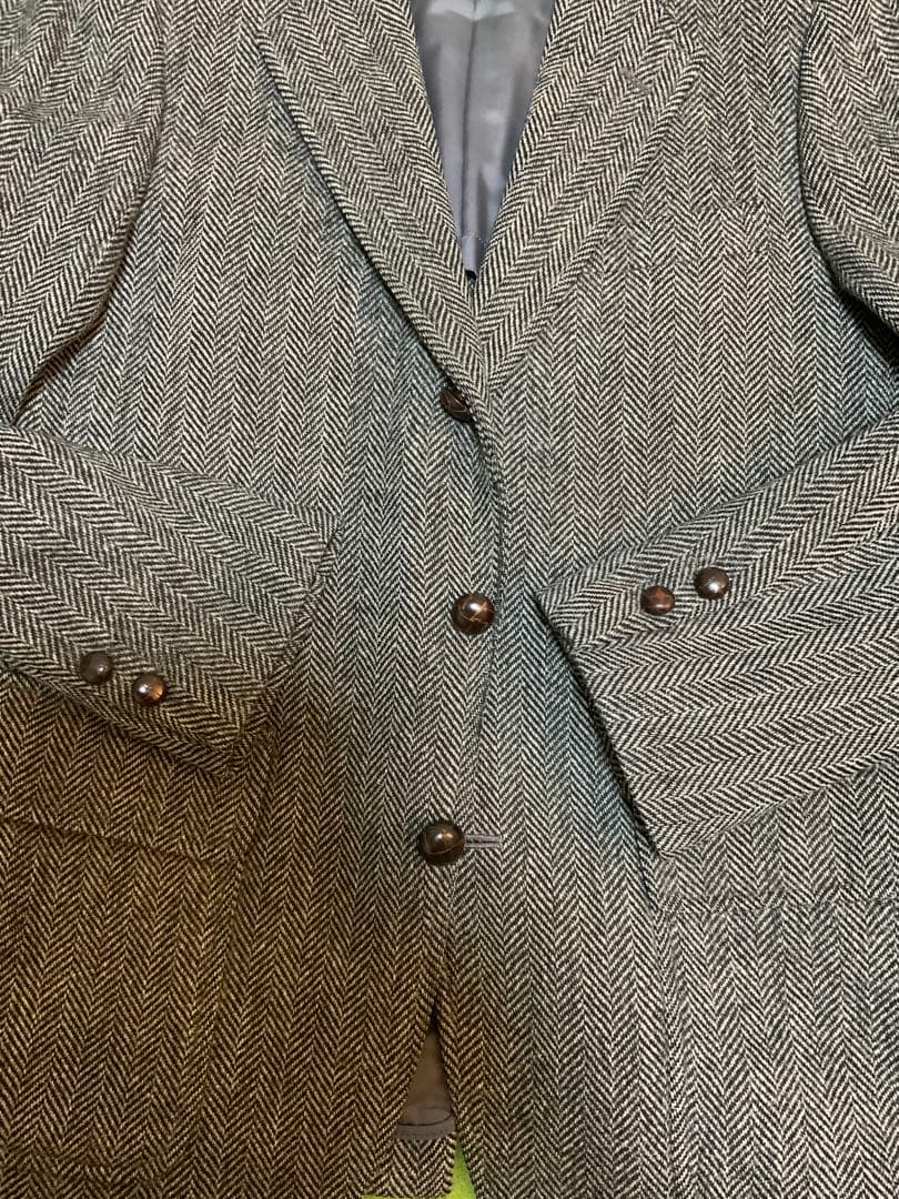 くぼちゃん　Jpress ヘリンボーン織ツイード　ジャケット