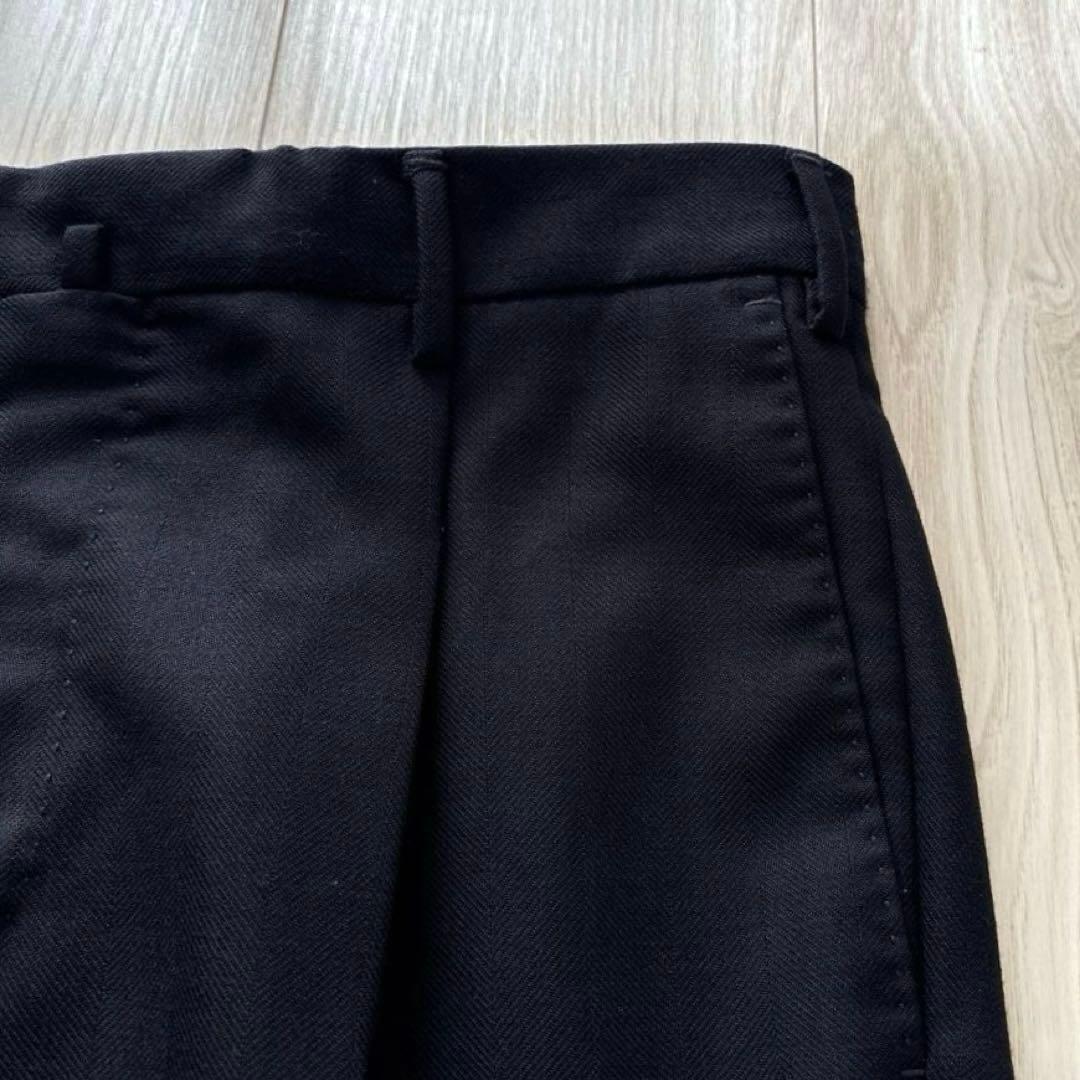 【美品】PT TORINO スラックス ネイビー 48 L ヘリンボーン 春秋冬