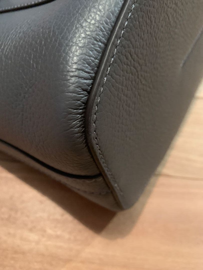 【美品】FURLA グレー ハンドバッグ