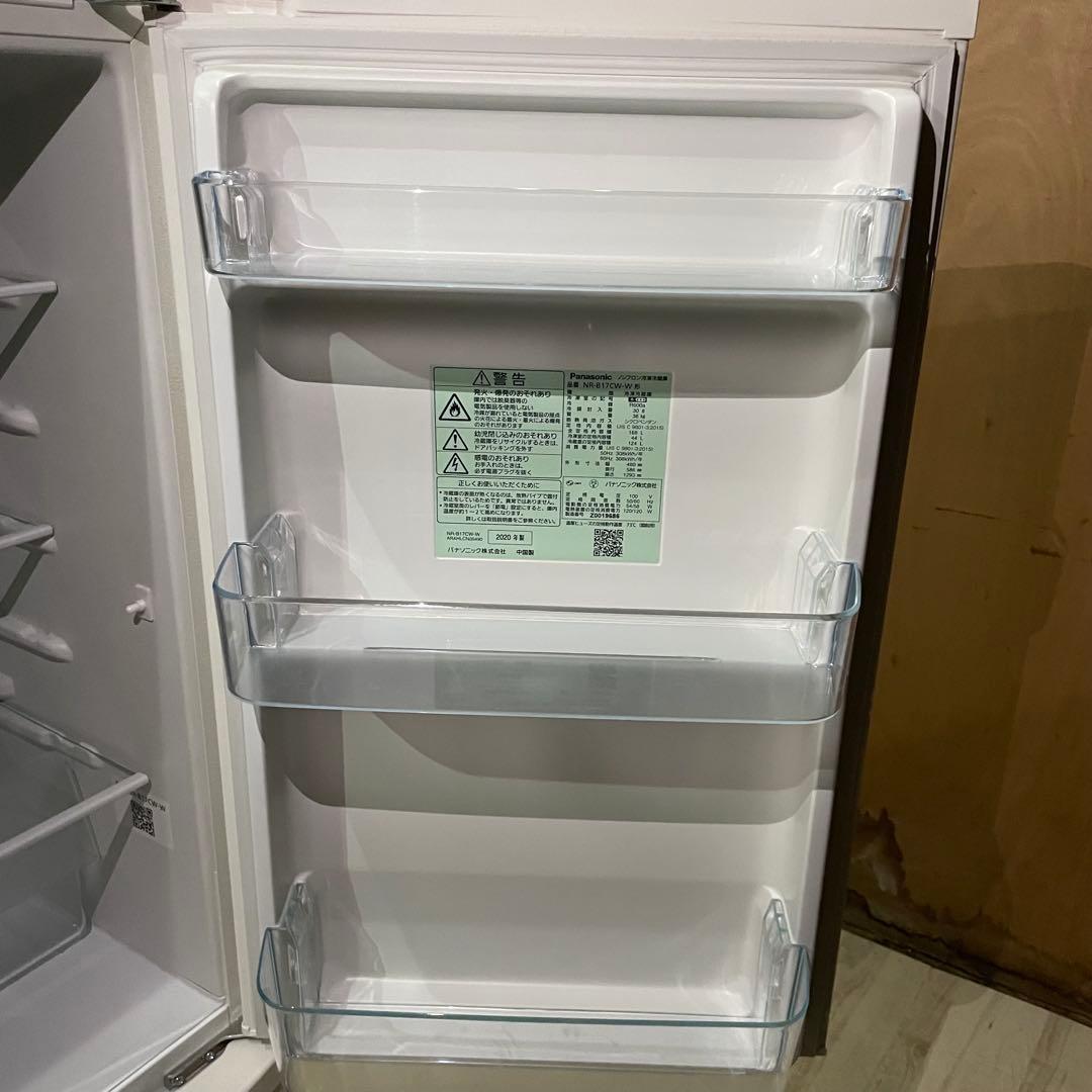 配送設置無料 Panasonic 冷蔵庫 168L 新生活 306
