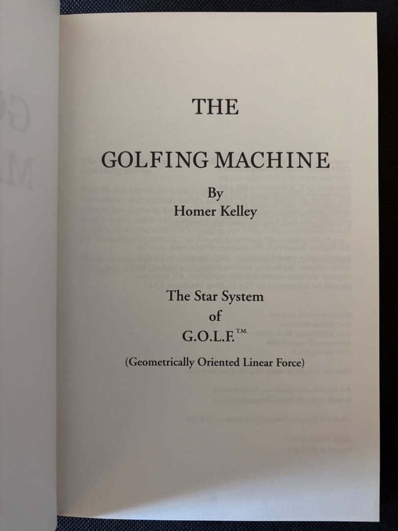 The Golfing Machine 【golf55】