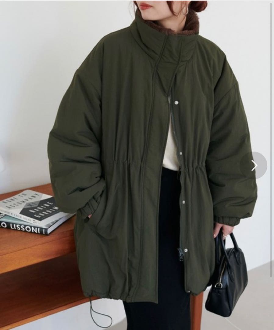 DISCOAT ミリタリーコート カーキ
