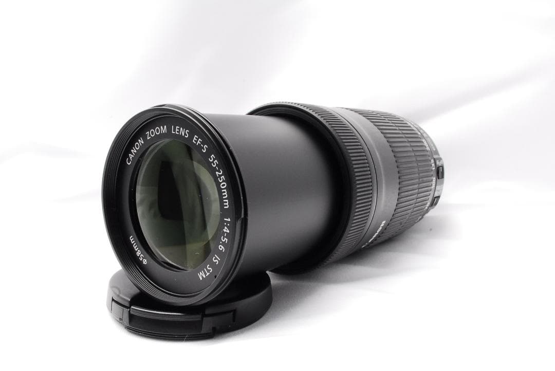 美品 手ぶれ補正 キャノン EF-S 55-250mm IS STM 望遠レンズ
