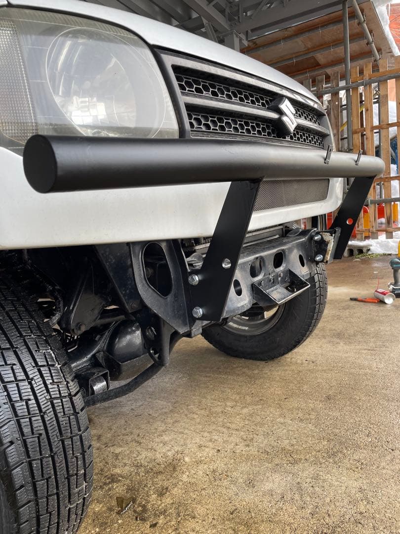 のぶ　 スズキ オフロードバンパー スチール製