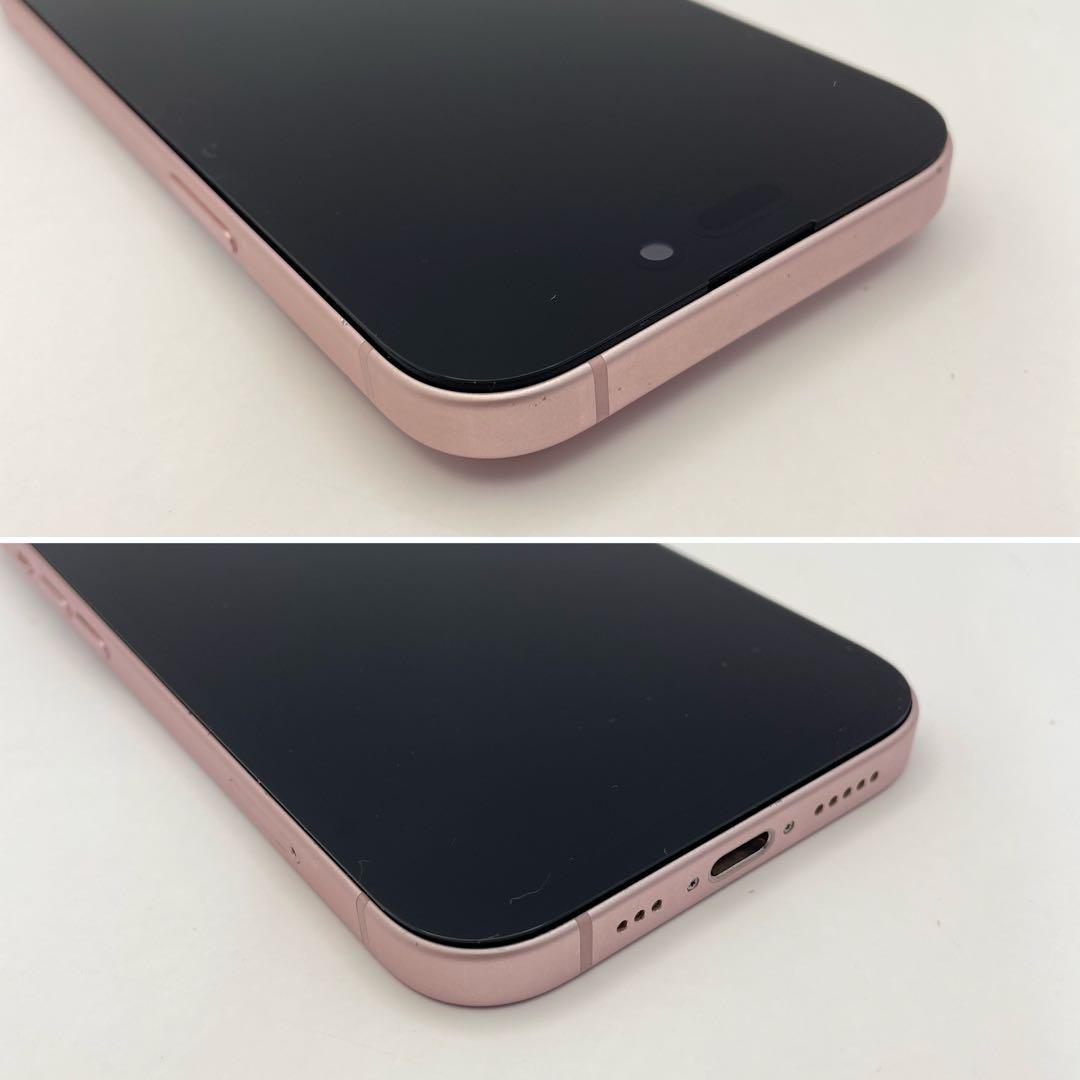 iPhone 15 128GB 大容量バッテリー新品100% ピンク