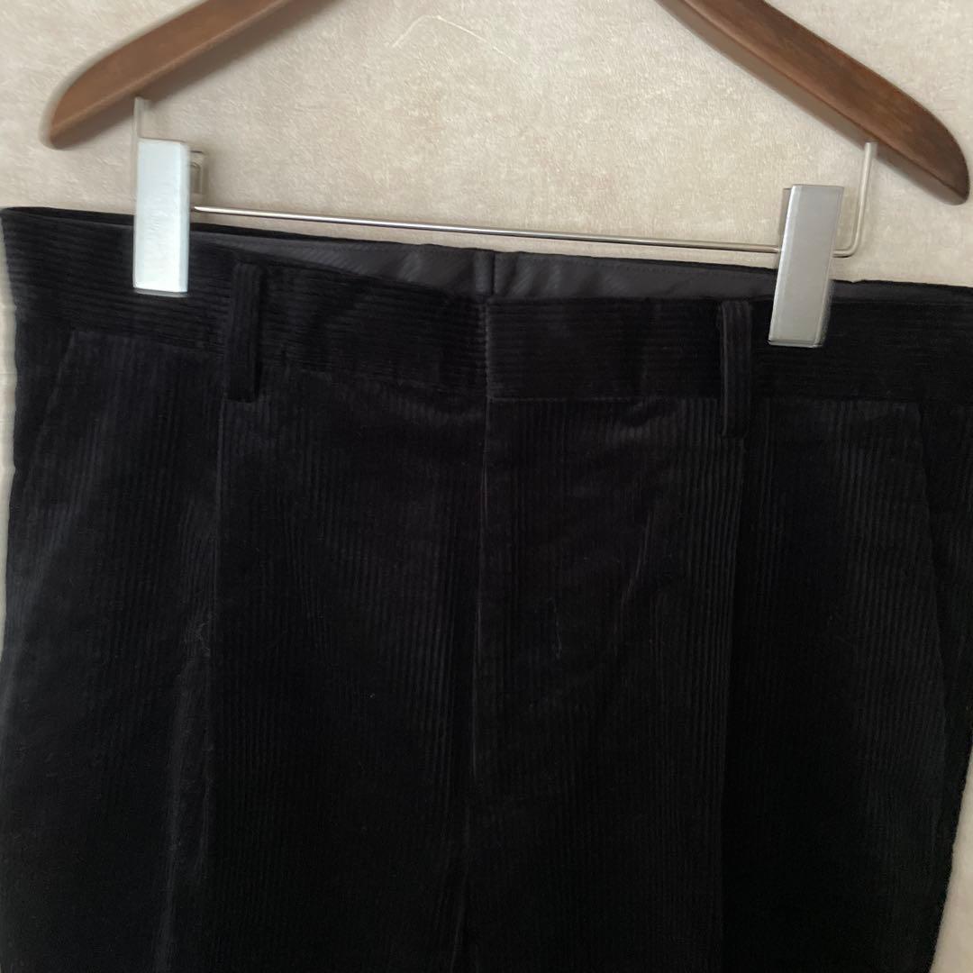 ぼんこ　ワコマリア　黒 コーデュロイ パンツ　　 ブラック
