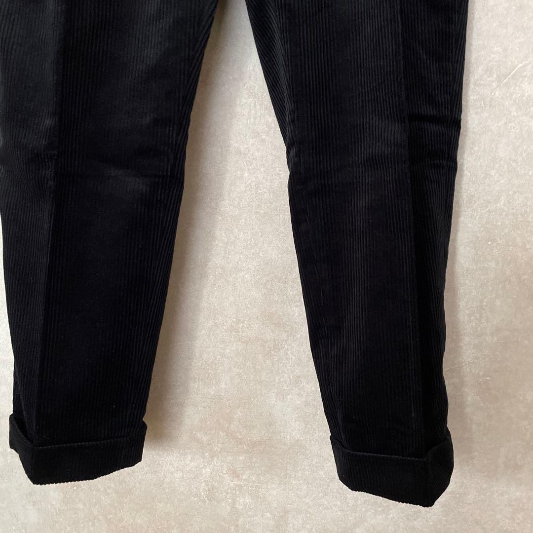 ぼんこ　ワコマリア　黒 コーデュロイ パンツ　　 ブラック