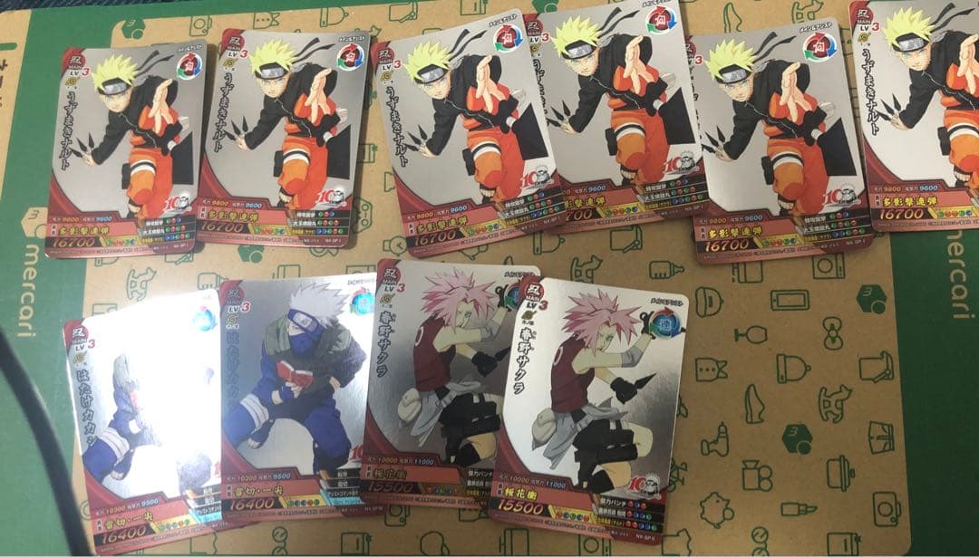 ナルティメットクロス　原作絵　ナルト　サクラ　カカシ　計10枚セット