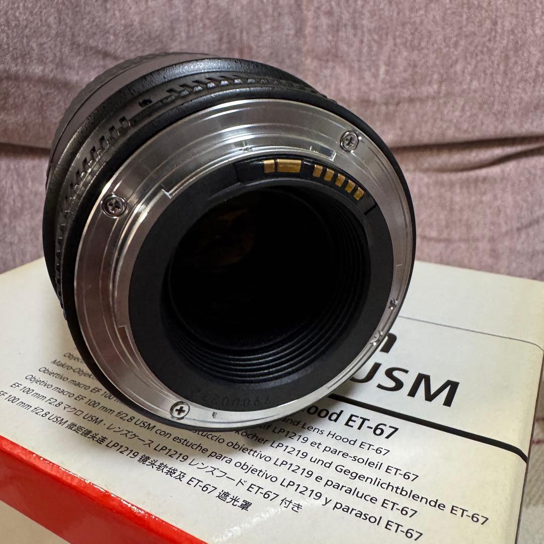 【完動品】Canon EF 100mm F2.8 MACRO USM 三脚座付き