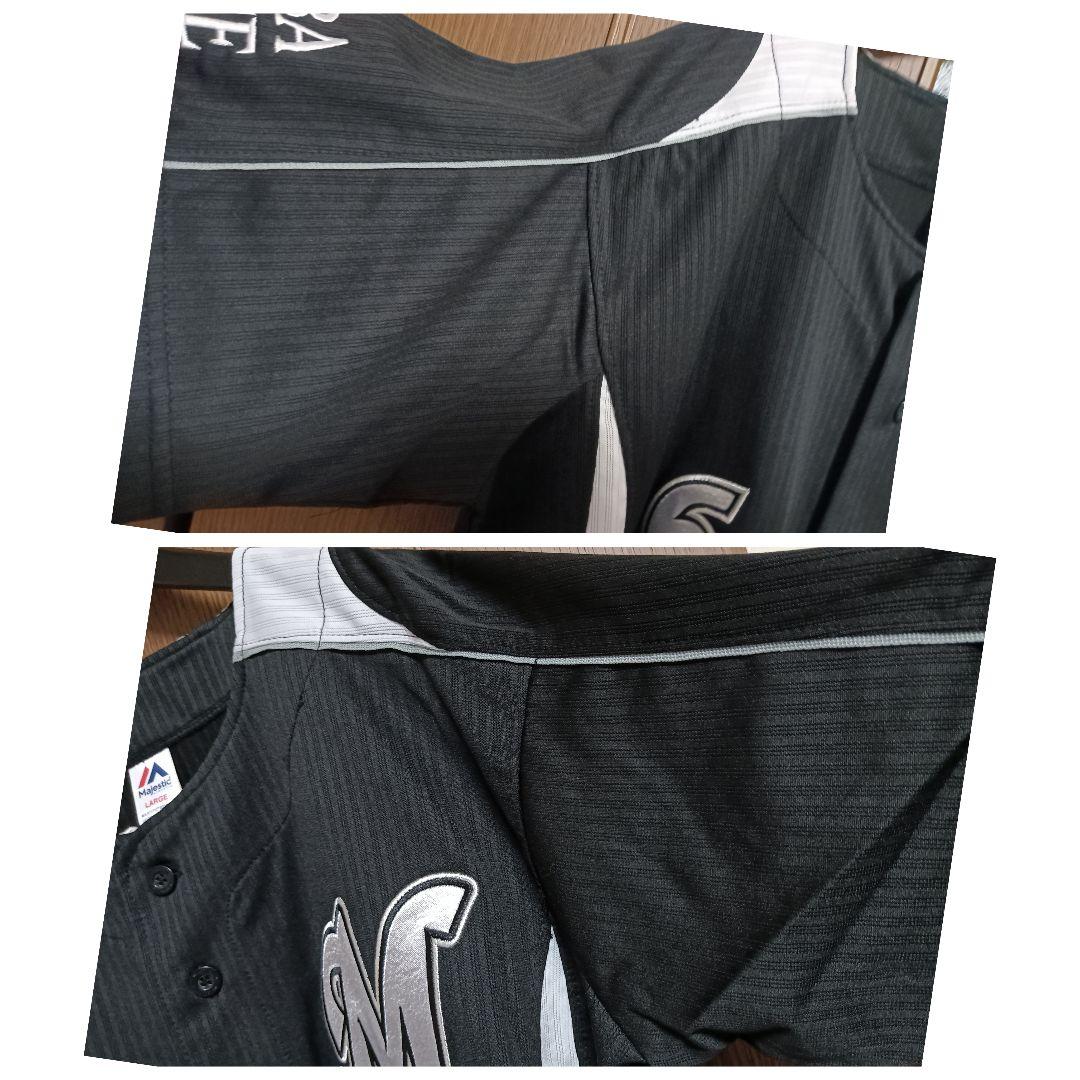 マジェスティック 千葉ロッテ 井口資仁 復刻ビジター刺繍ユニフォーム 紙タグ付き