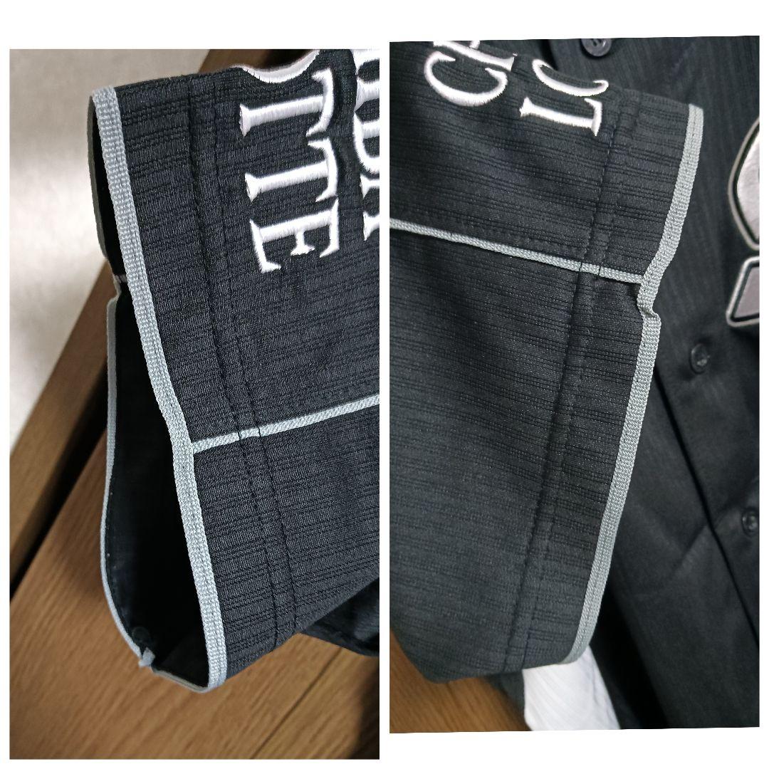 マジェスティック 千葉ロッテ 井口資仁 復刻ビジター刺繍ユニフォーム 紙タグ付き