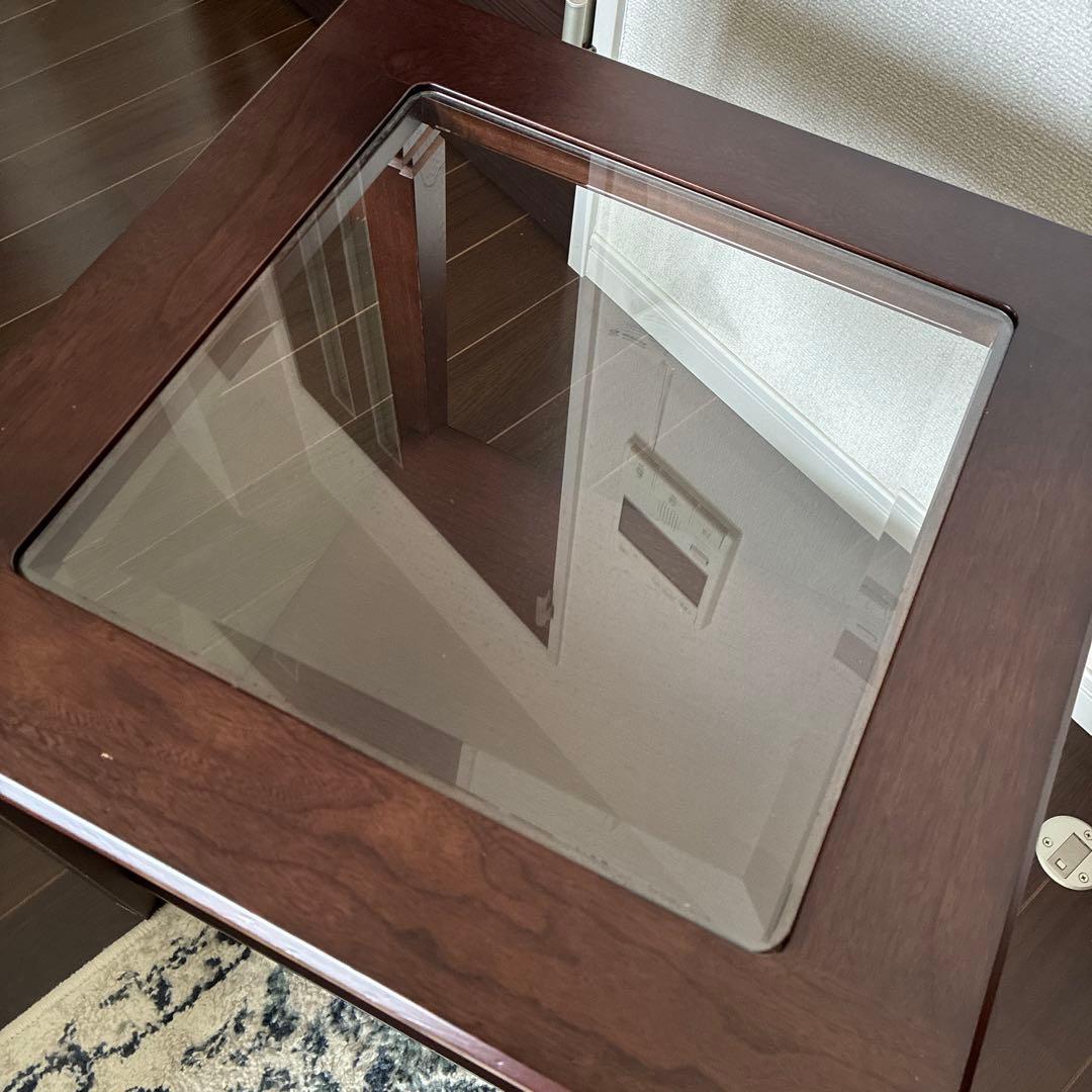 マルニ木工　maruni　ネストテーブル　ガラスサイドテーブル