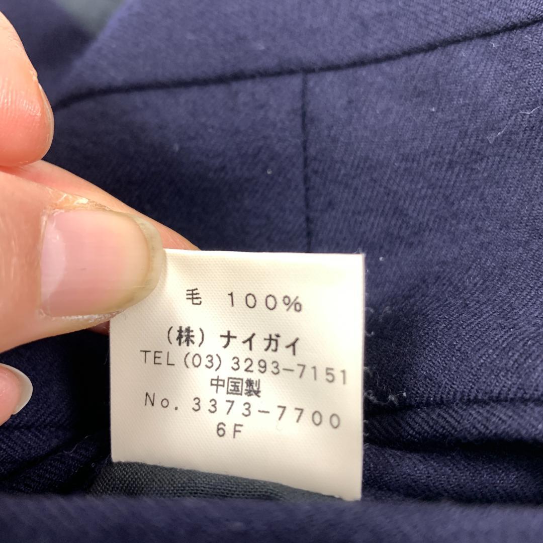LA8765 ポロバイラルフローレン パンツスーツ 紺色 ウール100％ 140