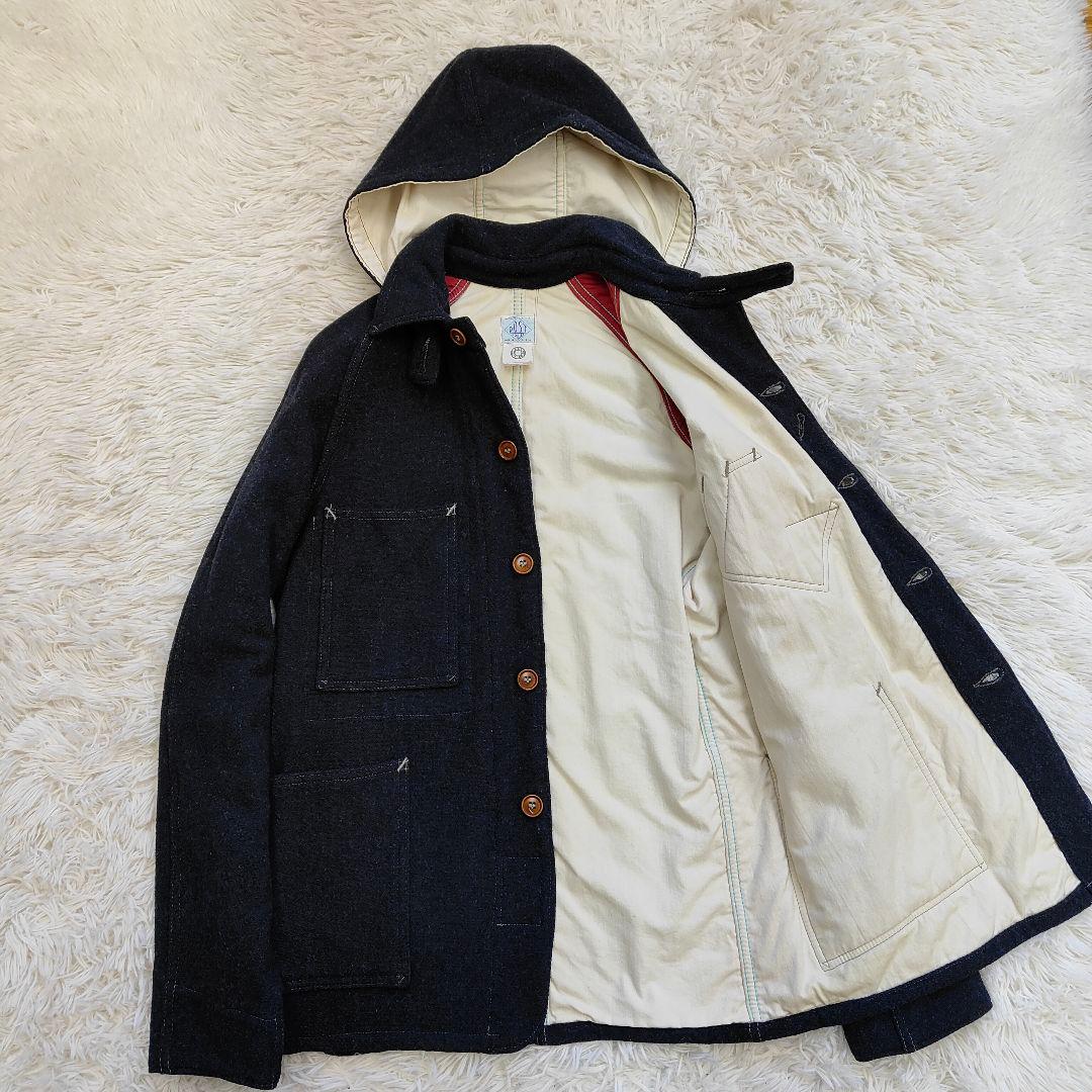 ポストオーバーオール スイートベア ネイビー フードウール