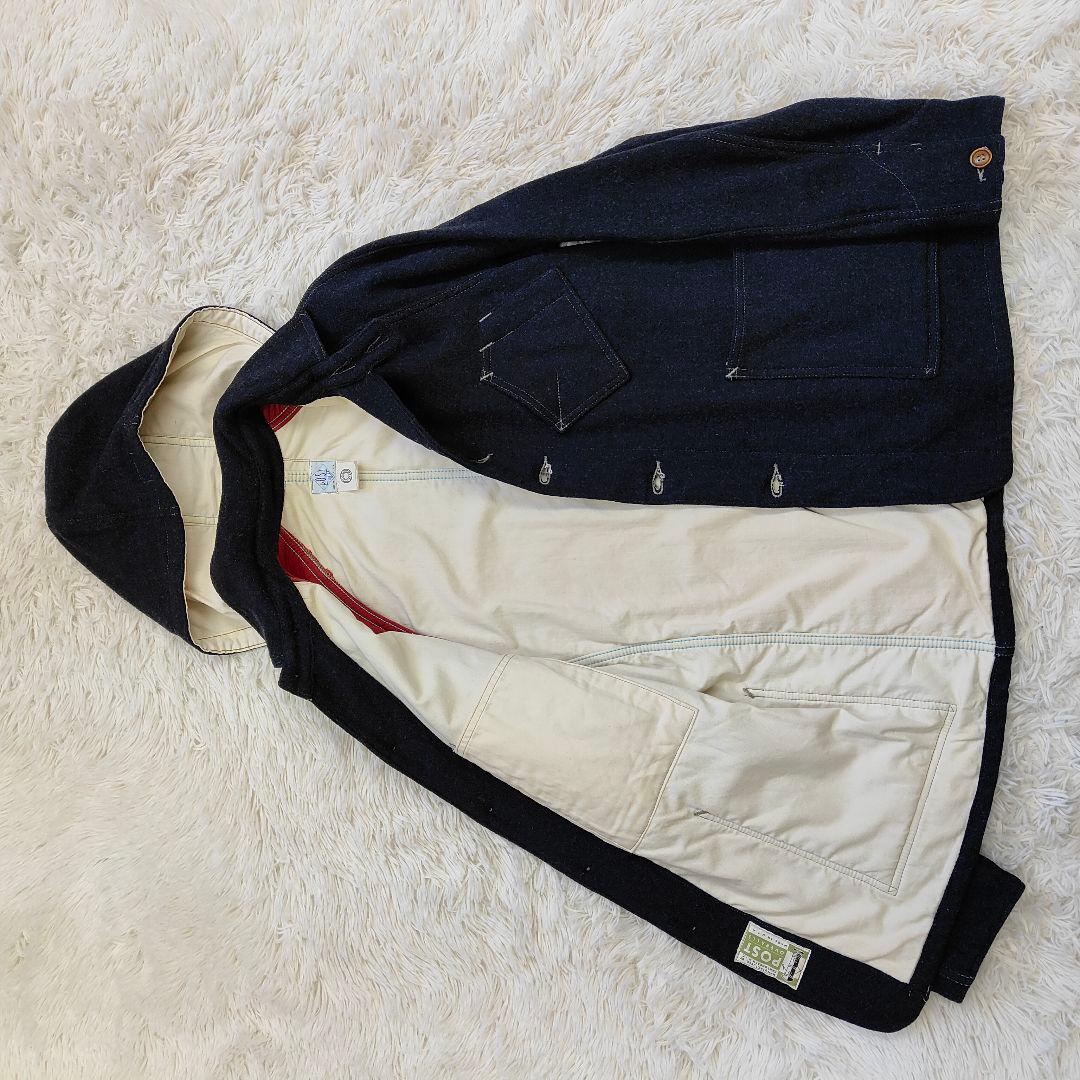 ポストオーバーオール スイートベア ネイビー フードウール