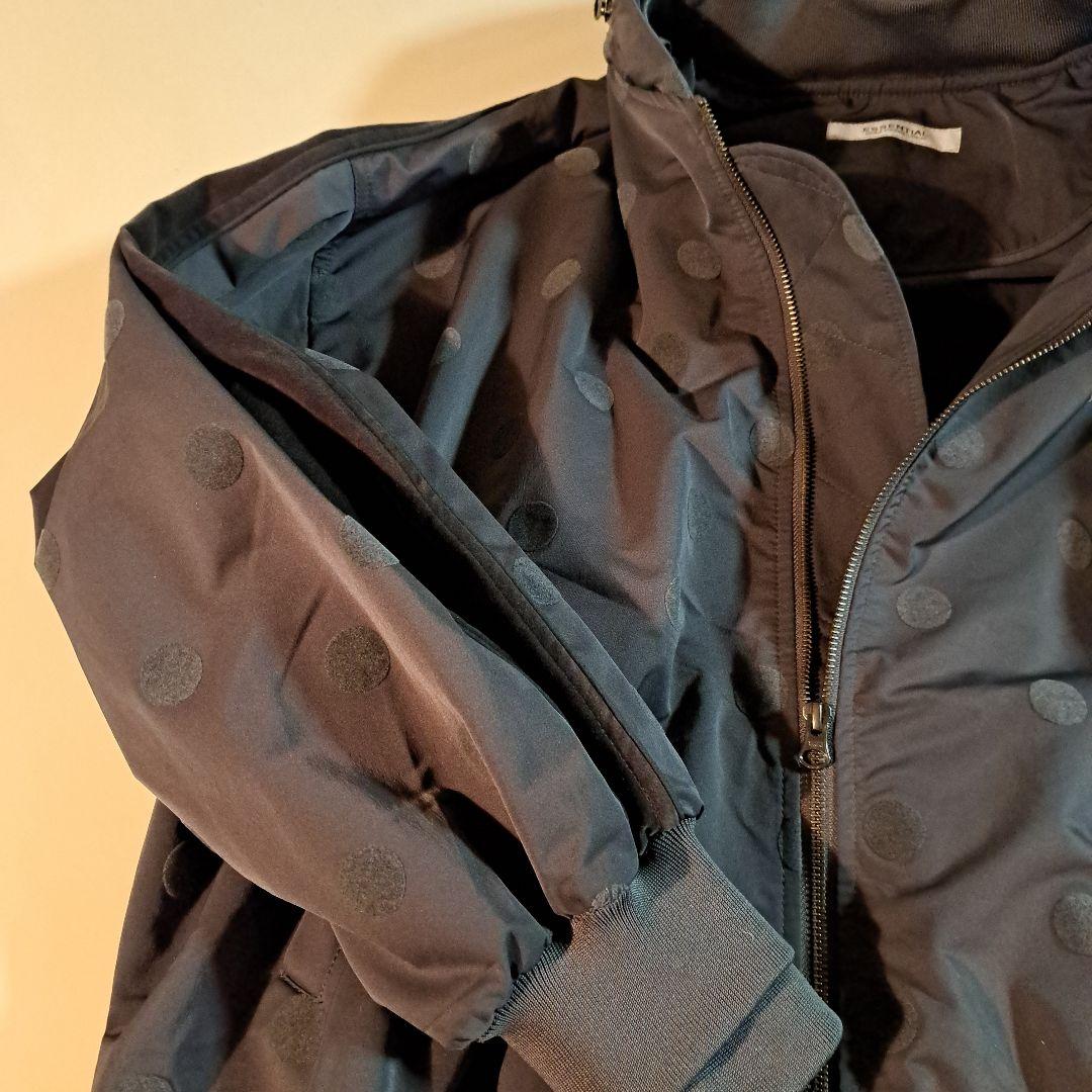 新品未使用【ダブスタエッセンシャル】約5万異素材ドット柄　ギャザリングブルゾン