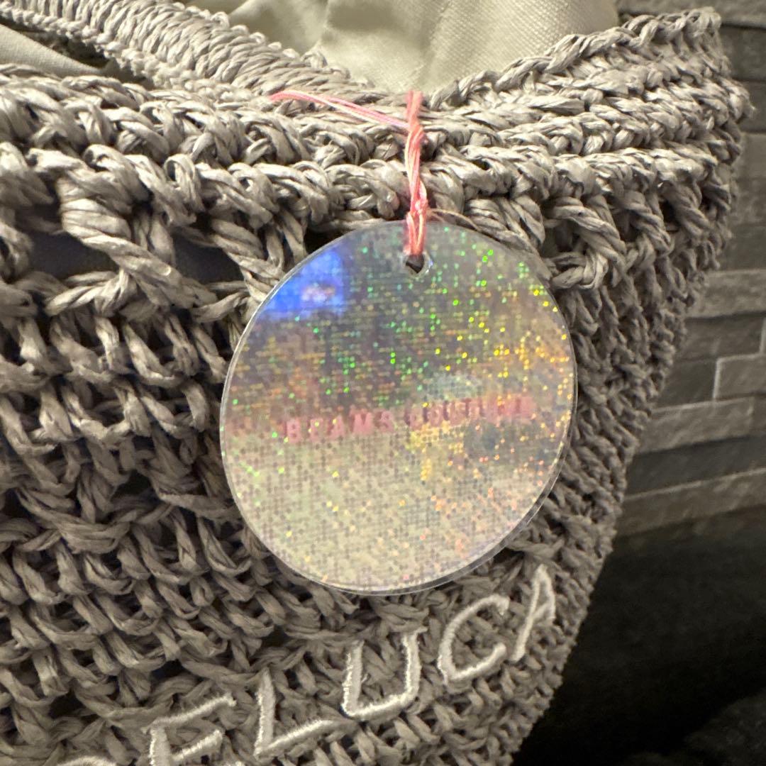 DEAN & DELUCA かごバッグBEAMS クロッシェバスケットバッグ M