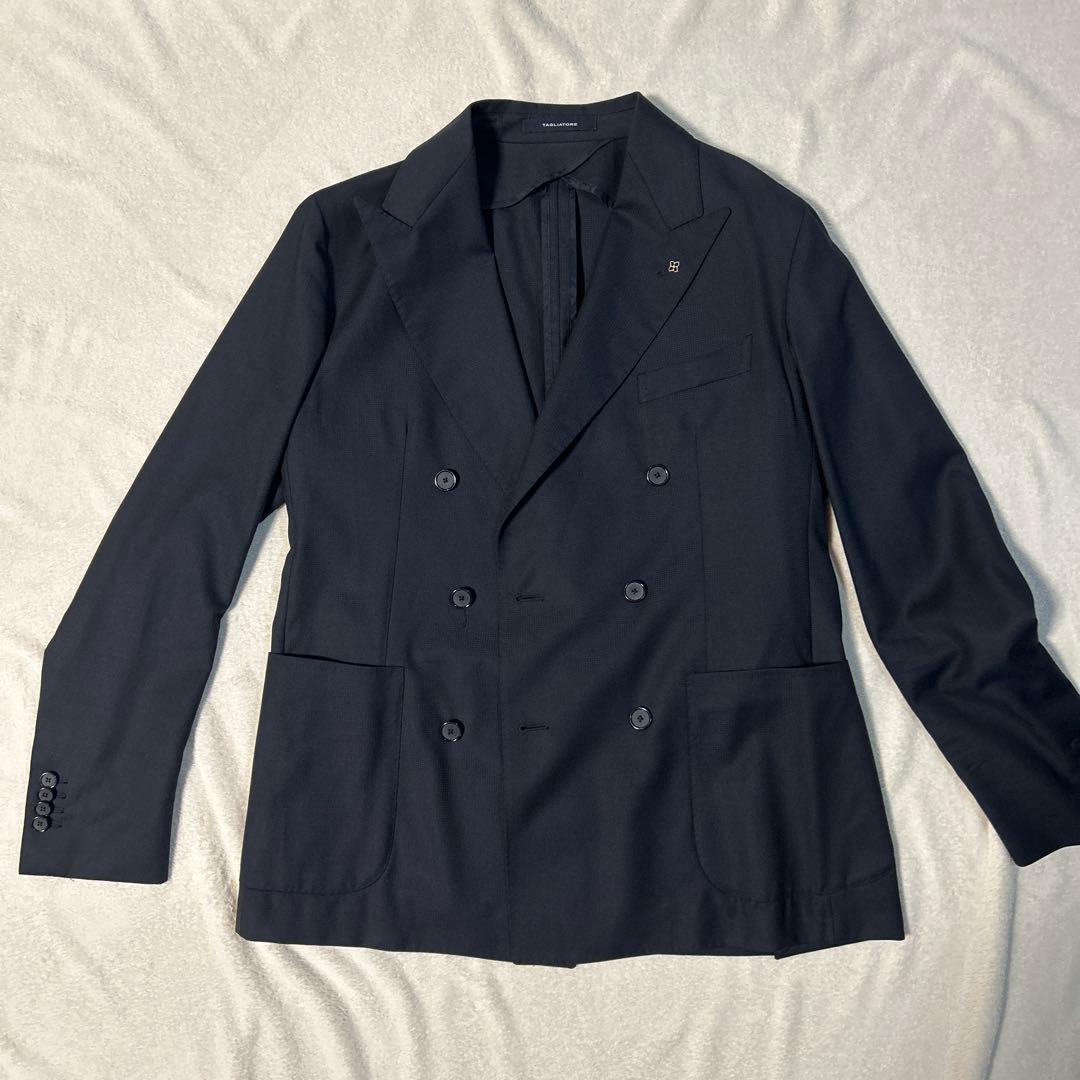 未使用 TAGLIATORE ネイビー ダブルブレストジャケット