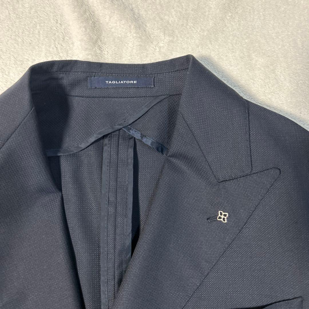 未使用 TAGLIATORE ネイビー ダブルブレストジャケット