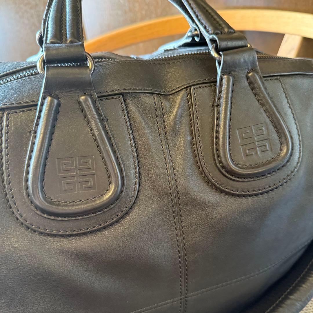 GIVENCHY メンズ 2way レザーボストンバッグ ナイチンゲール