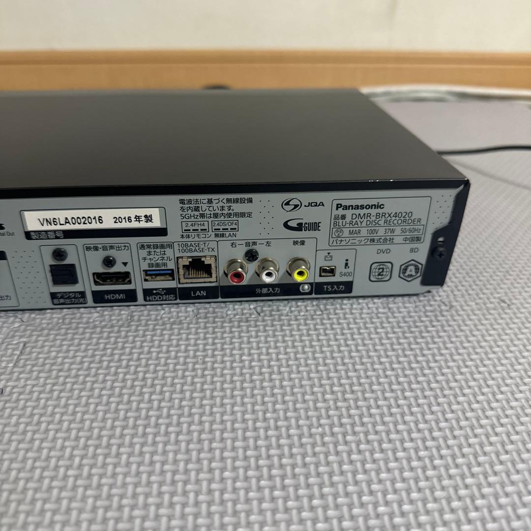 Panasonic ブルーレイ　通電確認済み　ジャンク