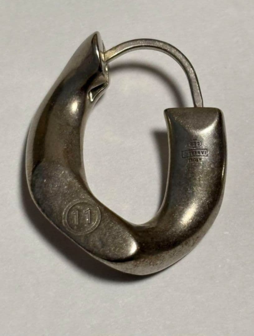 マルジェラ フープピアス シルバー