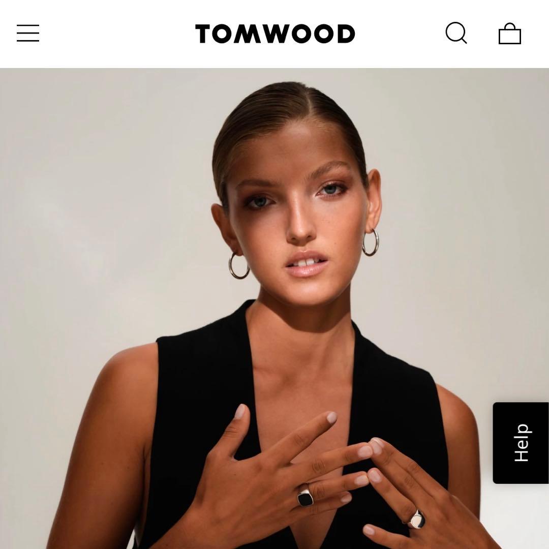 TOMWOOD classic hoop large フープピアス　シルバー