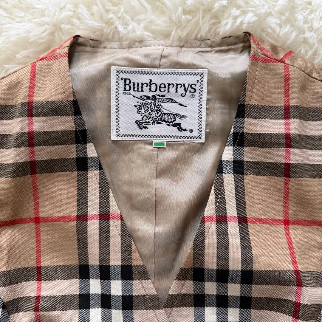 新品タグ付✨90’s Burberrys バーバリーノバチェック ジレ　ベスト