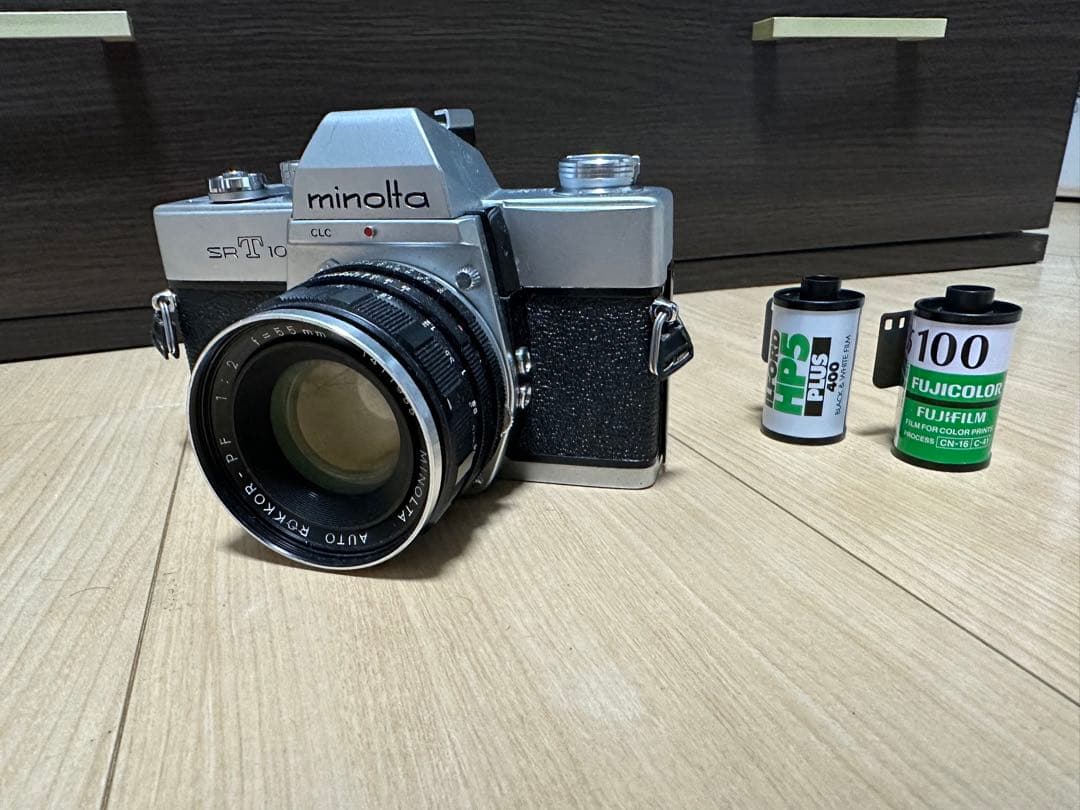 動作確認済み◎ミノルタSRT101 × 55mm f2 フィルム付きで