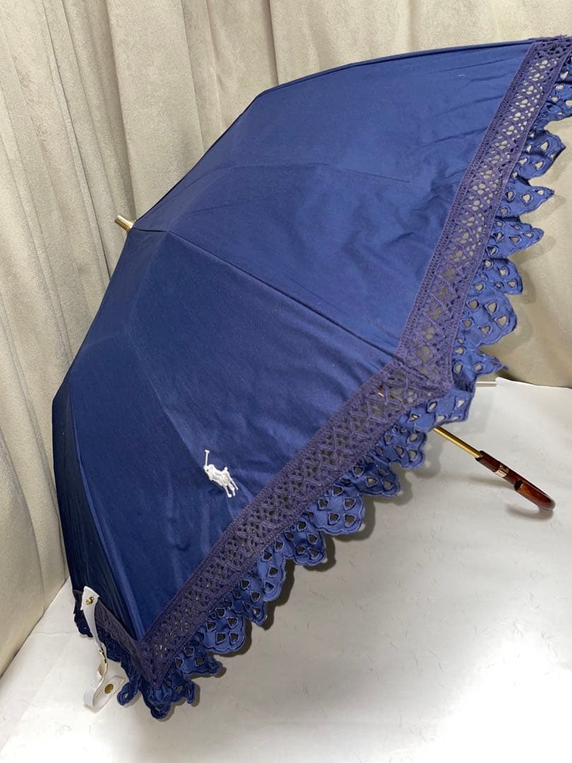 ポロラルフローレン エンブフリル ネイビー ムーンバッド 雨晴兼用